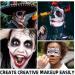CHASPA Black + White Clown Face Paint Set - High Pigment Professional Oil-Based Makeup for Halloween SFX Costume - 60g/2.11oz - Buy Online on GoSupps.com