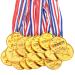 Gejoy 30 Pieces Gold Plastic Winner Award Medals, Winner Award Medals, Olympic Style Metal Winner Awards for Sports, Competition, Talent Show, Spelling Bee, Gymnastic Birthday Party Favors Classic Style