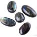 UNIHOM Natural Labradorite Palm Stone 1.5-2.7 - Irregular Polished Gemstone for Anxiety Relief - Buy Online on GoSupps.com