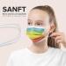Rainbow Classic 100pc Disposable Face Masks - Small Size - Made in Germany - Breathable Triple Layer - CE Certified - 99.78% Filtration - Elastic Earloops - Buy Online on GoSupps.com