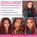 Reddish Brown 22 Inch HD Lace Front Water Wave Wigs for Black Women - Brazilian Virgin Human Hair, 180 Density, Pre Plucked with Baby Hair - Buy Online on GoSupps.com