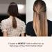 Pulleez Silver Knot Ponytail Holder - Non-Slip Black Hair Tie for Thick & Thin Hair - Adjustable Hair Jewelry for No Breakage - 1pc - Buy Online on GoSupps.com