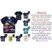 Glow in the Dark Dinosaur Tshirt for Boys & Girls, Short Sleeve Luminous Tee, Seabed & Space Print, Jurassic Theme, Navy, 7 Years - Buy Online on GoSupps.com