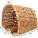 Prosource Wicker Bike Basket Front Cargo - Fits Most Bikes - Beach Cruiser, Ebike, Road Bike - Black/Light Brown - Buy Online on GoSupps.com