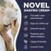 NOVEL Gentle Shaving Cream for Men and Women - 150ml - Sensitive Skin Formula with Great Scent and Luscious Lather - Buy Online on GoSupps.com
