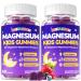 Kid s 4+ Magnesium Glycinate Gummies: Extra Strength Melatonin Free Magnesium Bisglycinate 100mg 200mg Supplement with L-Theanine B6 D3 Omega3 for Overall Health - Zzz Aid for Kids(120Count) Mixed Berry 60 Count (Pack of 2)