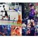 COOLOMG Youth Boys Compression 3/4 Basketball Baselayer Leggings - White XL - Buy Online on GoSupps.com