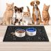 KongJies Waterproof Non-Slip Feeding Mat for Dogs & Cats - Black | International Shipping Available - Buy Online on GoSupps.com
