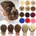 Hair Bun Hairpiece for Women Messy Bun Hair Piece for Women Tousled Updo Hair Bun Extensions Synthetic Elastic Band Hair Chignon Wavy Curly Ponytail Hairpieces for Daily Wear Hair Chignons(Q40 60) - Buy Online on GoSupps.com