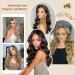 Feshfen Invisible Hair Extensions - Adjustable Curly Dark Gold & Blonde Wire Hair Extensions for Women | 45cm Long Wavy Secret Hair Part - Buy Online on GoSupps.com