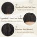 BARSDAR 66cm Long Wavy Black Wig - Natural Black Middle-Part Synthetic Hair Wig for Women | Daily Party Halloween Use - Buy Online on GoSupps.com