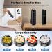 Zannaki Metal Weekly Pill Organizer - Waterproof & Travel-friendly 7 Day Case for Pills, Vitamins & Supplements - BPA Free, Stackable Aluminum Alloy (Black) - Buy Online on GoSupps.com