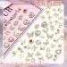 Buy RODAKY 124PCS Gold Nail Charms - 3D Butterfly Pink Crystal Heart & Bow Nail Art Jewelry for Acrylic Nails - Cute Glitter Decorations for Manicure Design - Buy Online on GoSupps.com