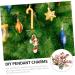 COHEALI 69 Pcs Christmas Ornaments Accessories Bangle Keychain Present Ornaments Xmas Pendant Charm 3.3X1.7CMx3pcs Assorted Colorx3pcs - Buy Online on GoSupps.com
