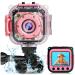 PROGRACE Kids Camera Waterproof Gift Toy - Children Digital Video Camera Underwater Camera for Kids 1080P Camcorder DV Toddler Camera for Girls Birthday Learn Camera Pool Toys Age 3-14 Pink