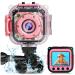 PROGRACE Kids Camera Waterproof Gift Toy - Children Digital Video Camera Underwater Camera for Kids 1080P Camcorder DV Toddler Camera for Girls Birthday Learn Camera Pool Toys Age 3-14 Pink