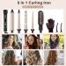 LAYADO 5 in 1 Curling Iron Set with Hair Straightener Brush & Interchangeable Ceramic Wand - Instant Heat Up Hair Curler with LCD Display - Temperature Adjustable - Buy Online on GoSupps.com