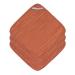 L SSIG Muslin Washcloth Cotton Set of 3/Wash Cloth rust red