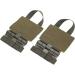 2-Piece Tactical Backpack Accessories - Molle Quick Lock Set & Removal Buckle (Green) | International Shipping - Buy Online on GoSupps.com