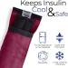 FRIO Duo Insulin Cooler Wallet - Keep Medication Cool for 45+ Hours - Ideal for Travel & Daily Use - Burgandy - Buy Online on GoSupps.com