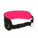 LASALINE Canicross Belt Belly Belt for Dog Leash Dogtrekking Belt in Black Neon Pink