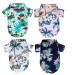 Topbuti 4 Pieces Hawaiian Dog Shirts Pet Summer T Shirts Hawaii Style Cat Breathable Beach Sweatshirts Hawaiian Printed Cool Clothes Puppy Apparel Suit for Extra Small Dogs and Cats (Medium)