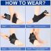 Kids Ankle Brace | Adjustable Breathable Support for Plantar Fasciitis & Sprains | Compression Sleeve & Heel Protector (Small Black - Buy Online on GoSupps.com