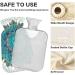 NAANLE 2L Paisley Transparent Hot Water Bottle with Cover - Relief for Menstrual Cramps & Heat Therapy | Large Size for Hand & Foot Comfort - Buy Online on GoSupps.com