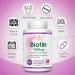 Biotin Hair Growth Supplement 12,000mcg - 400 Tiny Tablets, Full Year Supply - Men & Women Hair Support - Buy Online on GoSupps.com