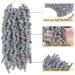 Gray 3 Pack Pretwisted Spring Twist Crochet Hair - 8 Inch Curly Braiding Hair (18 StrandsPack) - Buy Online on GoSupps.com