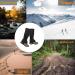 YMWALK Waterproof Hiking Leg Gaiters | Lightweight & Adjustable Snow Gaiters for Skiing Climbing & Hunting - Durable Black Leg Covers - Buy Online on GoSupps.com
