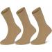 Sugar Free Sox Men's Diabetic Socks 3-Pack, Ribbed Mid-Calf, Khaki (Size 10-13) - Buy Online on GoSupps.com