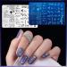 Biutee 4PCS Nail Stamping Plate Set with Stamper and Scraper - Starry Sky, Moon, Animal, Flower Patterns - Buy Online on GoSupps.com