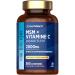MSM 2000mg Avec Vitamine C | 365 Comprim s Vegan Pour 6 Mois | M thylsulfonylm thane et Acide Ascorbique | Alternative la MSM Poudre | Compl ment Alimentaire Hautement Dos | par Horbaach