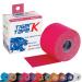 TIGERTAPES - Tiger K Tape Pink (5cm x 5m) - Kinesiology Tape Uncut Roll Elastic Therapeutic Muscle Support Tape for Exercise Sports & Injury Recovery - Water Resistant Breathable