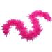Fukang Feather Turkey Chandelle Boa - 40g 2 Yards (Bright Pink) with Color Lurex Embellishment - Buy Online on GoSupps.com
