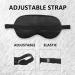 Blue Relax Silk Eye Mask | Adjustable Sleep Mask for Women & Men | Perfect for Travel & Naps - Buy Online on GoSupps.com