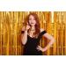 2Pcs Gold Foil Fringe Curtain - HADEEONG 3.28ft x 6.56ft Metallic Tinsel Backdrop Party Streamers Door Curtains Photo Backdrop for Wedding Birthday Bridal Shower Baby Shower Party Decorations - Buy Online on GoSupps.com