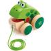 Hape Pull Frosch Fridolin - Wooden Frog Pull Toy for Toddlers | Colorful Fly-Eating Toy | International Shipping Available - Buy Online on GoSupps.com