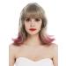 WIG ME UP DL-040B-109 Women's Shoulder Length Wig - Retro 50s/60s Bangs - Ash Blonde & Pink Mix - Buy Online on GoSupps.com