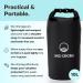 Wild Origins 10L Waterproof Dry Bag - IPX6 Roll Top Compression Sack for SUP Paddle Board & Water Sports - Ideal for Kayak, Surfboard, Longboard, Beach, Boating, Camping - Paddle Board Accessories - Buy Online on GoSupps.com