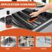 Glass Stove Top Cleaner Kit 12 oz - Non-Abrasive Cooktop Cleaner & Polish with Scrubbing Pad Handle Scraper & Cloth - Tough Stain Removal for a Sparkling Finish - Buy Online on GoSupps.com