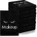 30 Pieces Microfiber Makeup Remover Cloths 13 x 13 Inches Makeup Towels Reusable Absorbent Make up Removers Face Wash Cloth Makeup Washcloths with Makeup Embroidery for Women  Black