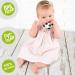 Akuku Dinosaur Baby Bite Ring - BPA Free Silicone Teething Toy for Girls | Cooling Grief Ring & Biting Aid - Buy Online on GoSupps.com