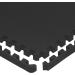 Prosource Fit 1 Extra Thick Puzzle Exercise Mat - Black EVA Foam Interlocking Tiles for Home and Gym - 24 Sq Ft - Buy Online on GoSupps.com