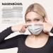 Made in Germany Disposable Face Masks 100 pc | Type IIR & CE Certified | Breathable Triple Layer | Elastic Earloops | Light Grey - Adults - Buy Online on GoSupps.com