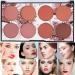 Wismee 8 Colors Blush Palette Matte Blusher Compact Powder Cheek Cosmetics Makeup Palette Professional Face Sheer Matte Mineral Blush Natural Make Up Blushing Facial Beauty Cosmetic Makeup Blush 3