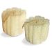 Natural Shower Loofah Sponge, Bath Exfoliating Loofa Body Scrubber, Soft and Easy Foaming Spa Lufa Sponges (2 Pack) 2 Count (Pack of 1)