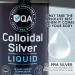 QA Colloidal Silver Liquid 25 PPM - Pure Immune Support Supplement - 16oz Nano Solution - 94.5 Servings - Buy Online on GoSupps.com