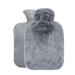 Hot Water Bottle with Cover 2 Liter PVC Hot Water Bag Warm Bottle for Neck Shoulder Pain and Hand Feet Warmer Menstrual Cramps Large Classic Hot Compress and Cold Therapy Dark Gray